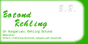 botond rehling business card